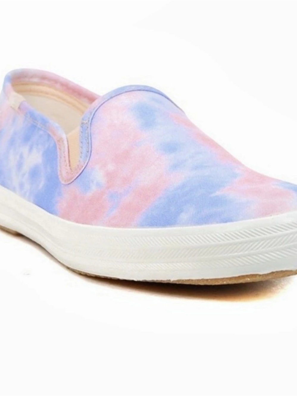 Keds Double Decker Slip-On Sneaker Sneakers Blue & Pink US 9.5